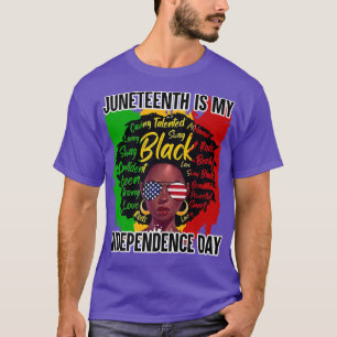 Camiseta Vintage Black Woman Juneteth É Minha Independência