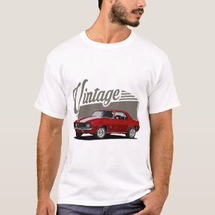 Camiseta Vintage Block Red Camaro