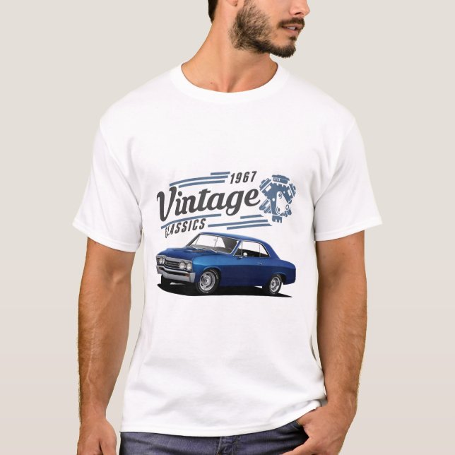Camiseta Vintage Blue Chevelle (Frente)