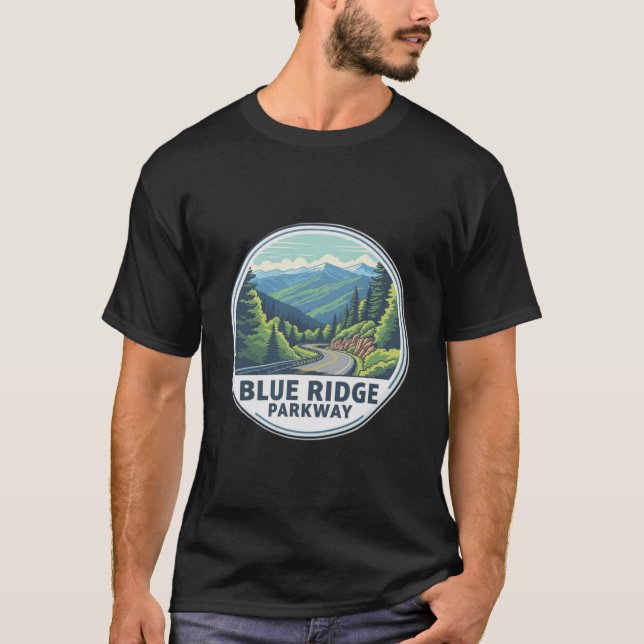Camiseta Vintage Blue Ridge Parkway (Frente)