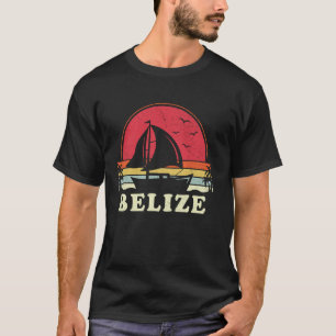 Camiseta Vintage Boat Sailage legal Belize Navegando