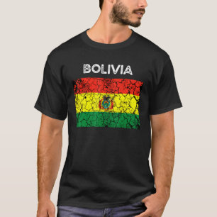 Camiseta Vintage Bolívia Bandeira Mulheres Bolivianas