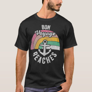 Camiseta Vintage Bon Voyage praia férias bote A