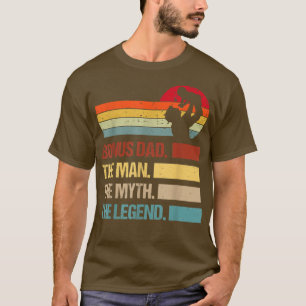 Camiseta Vintage Bonus Pai Man Myth Legend Family Correspon