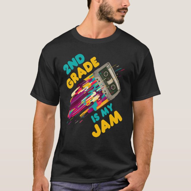 Camiseta Vintage Boombox Cassette Professores Crianças segu (Frente)