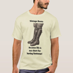 Camiseta Vintage Boots T-Shirt