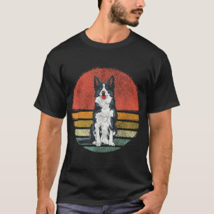 Camiseta Vintage Border Collie Dog Retro Border Collie Love