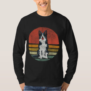 Camiseta Vintage Border Collie Dog Retro Border Collie Love