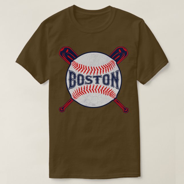 Camiseta Vintage Boston Baseball (Frente do Design)