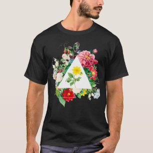 Camiseta Vintage Botânica Linda Potência Floral Flor Pu