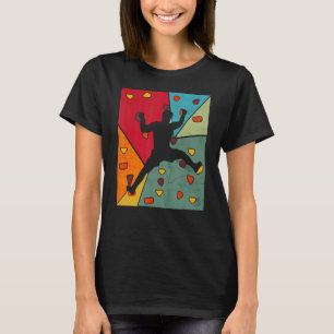 Camiseta Vintage Bouldering Rock Escalando Para Homens Mulh
