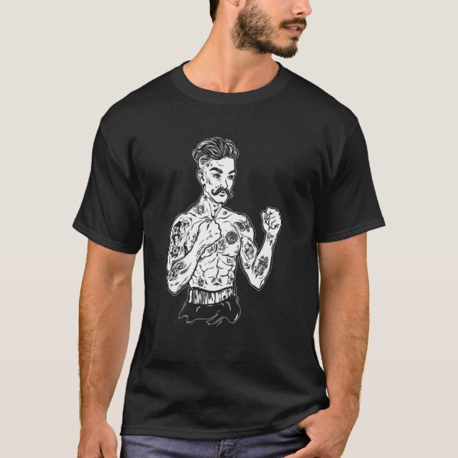 Camiseta Vintage Boxion Tattoo Boho Ink Fighting MM (Frente)