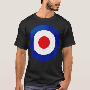 Camiseta Vintage British RAF Mod Bullseye RetroRoundel Targ