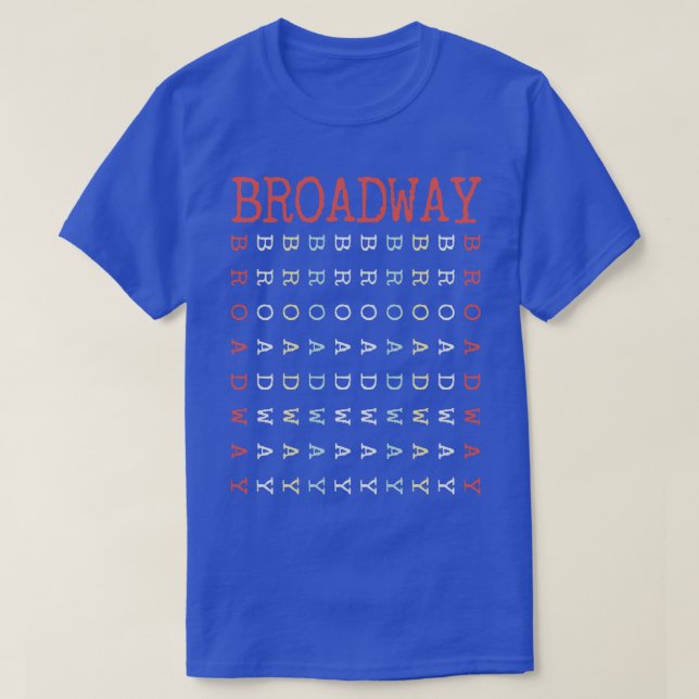 Camiseta vintage Broadway (Frente do Design)