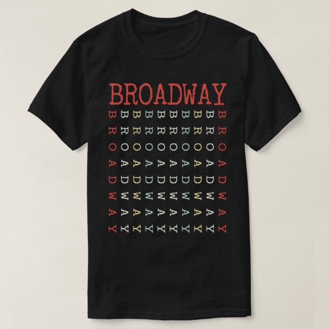 Camiseta vintage Broadway (Frente do Design)