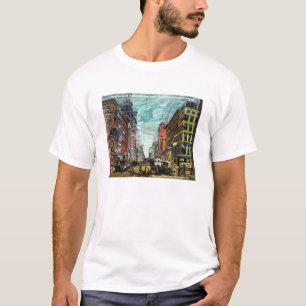Camiseta Vintage-Broadway & Maiden Lane, 1800's NY-tee
