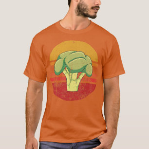 Camiseta Vintage Broccoli Retro Couve-flor Vegan Legal Vege