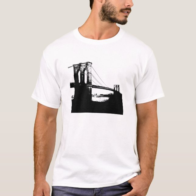 Camiseta Vintage Brooklyn Bridge (Frente)
