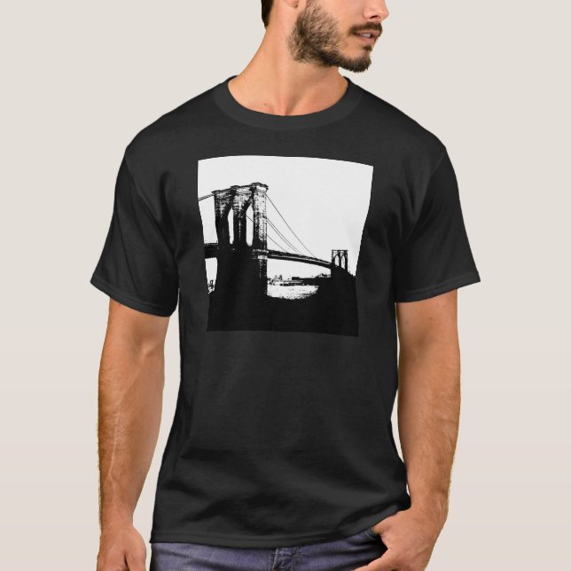 Camiseta Vintage Brooklyn Bridge (Frente)