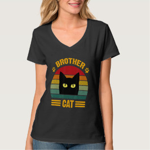 Camiseta Vintage Brother Cat Brother Cat Style Retro 5