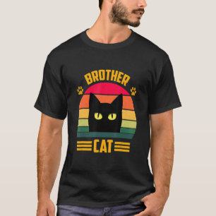 Camiseta Vintage Brother Cat Style Retro