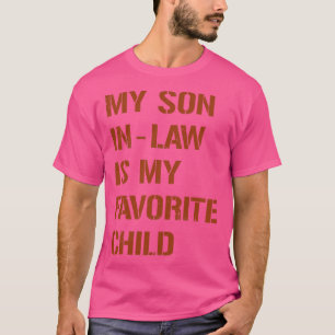 Camiseta Vintage Brown My SonInLaw É Meu Filho Favorito