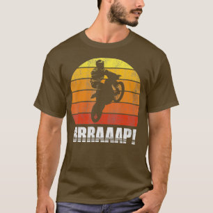 Camiseta Vintage Brraaap Funny Dirt Bike Motocross Para