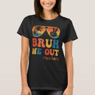 Camiseta Vintage Bruh Nós Saímos Professores Sunglass Palm