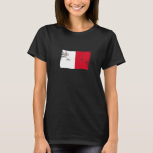 Camiseta Vintage Brussel Estilo Malta Flag