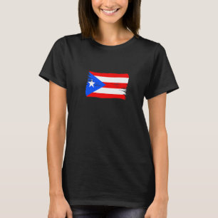 Camiseta Vintage Brussel Estilo porto-riquenho Bandeira Por