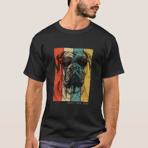 Camiseta Vintage Bull Mastiff Cachorro Mãe Pais Homens Mulh
