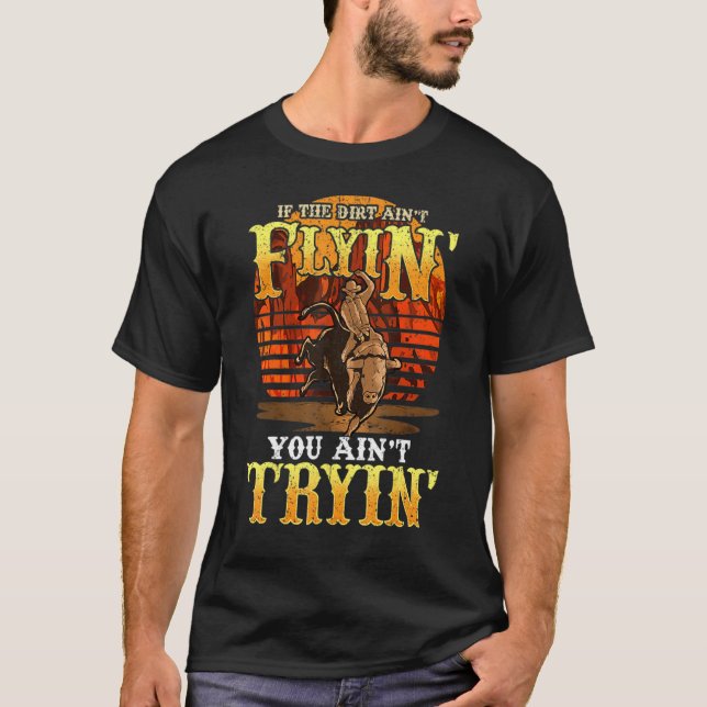 Camiseta Vintage Bull Riding Rodeo (Frente)
