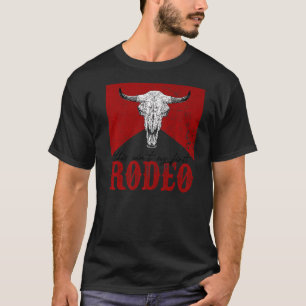 Camiseta Vintage Bull Skull Western Country Este não é o me
