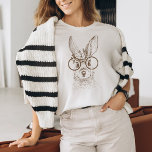 Camiseta Vintage Bunny e Óculos<br><div class="desc">Vintage Bunny and Glass T-Shirt</div>