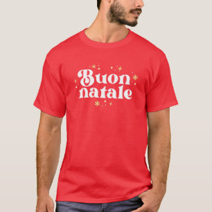 Camiseta Vintage Buon Natale Itália Natal Orgulho