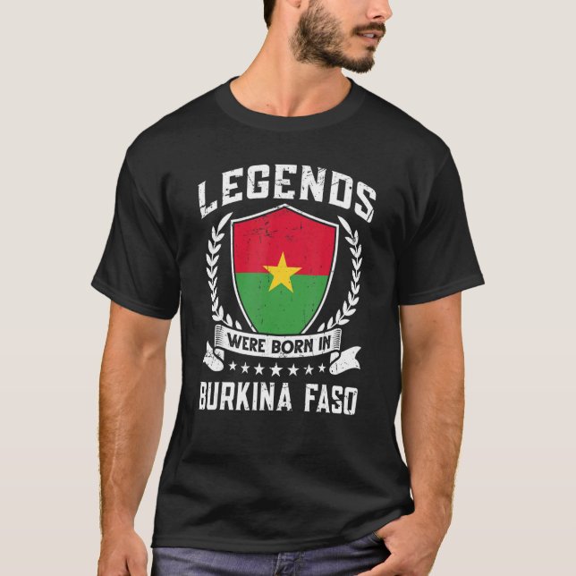 Camiseta Vintage Burkina Faso Flag (Frente)