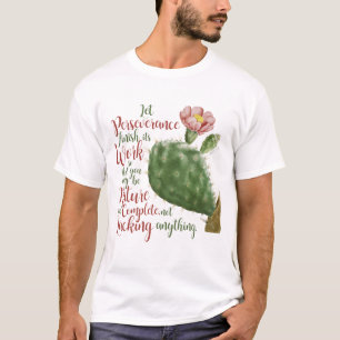 Camiseta Vintage Cactus de J P Redouté ilustrado