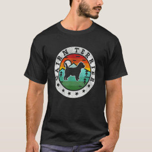 Camiseta Vintage Cairn Terrier Retro Cog Mãe Pai