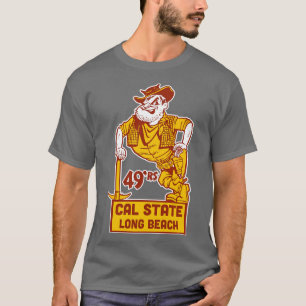 Camiseta Vintage Cal State Long Beach 49er Mascot