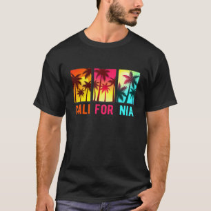 Camiseta Vintage California Beach Palm Tree Summer Vacage