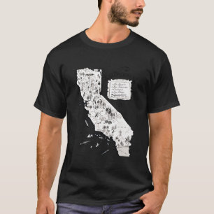 Camiseta Vintage California Map