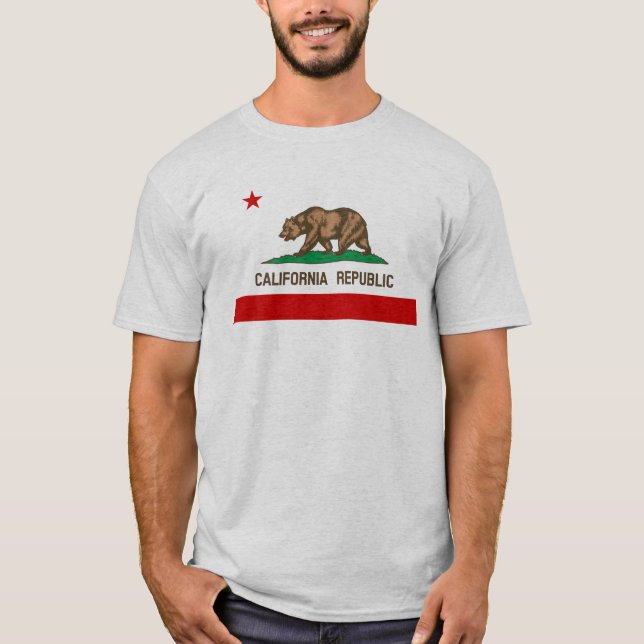 Camiseta Vintage California State Flag (Frente)