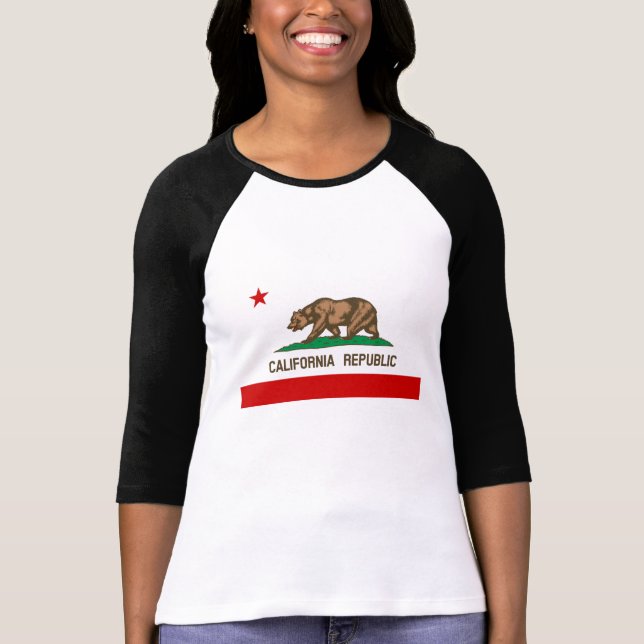 Camiseta Vintage California State Flag (Frente)