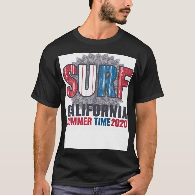 Camiseta "Vintage California Surf Graphic" (Frente)