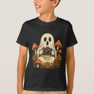 Camiseta Vintage Call Mushroom Ghost Com Camera Woodland H