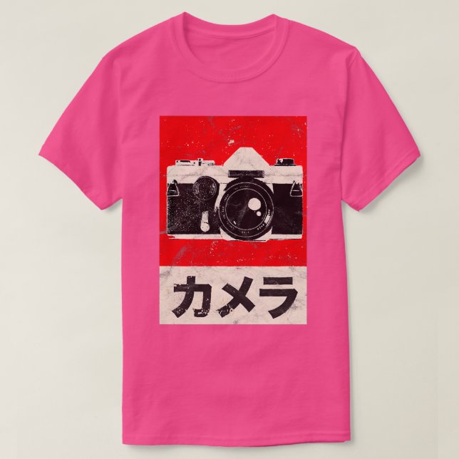 Camiseta Vintage - Câmera Slr Analógica Japonesa (Frente do Design)