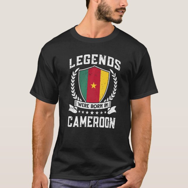 Camiseta Vintage Cameroonian Flag Camarões (Frente)