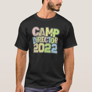 Camiseta Vintage Camp Diretor 2022 Camping Host Chaos Coor