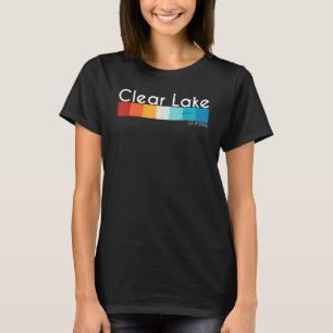 Camiseta Vintage Camp Limpa Lago Ca California Mulheres Hom
