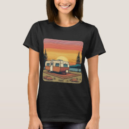 Camiseta Vintage Camper Sunset